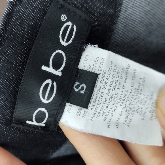 BeBe Shorts - black / grey denim with stretch - Picture 5 of 5